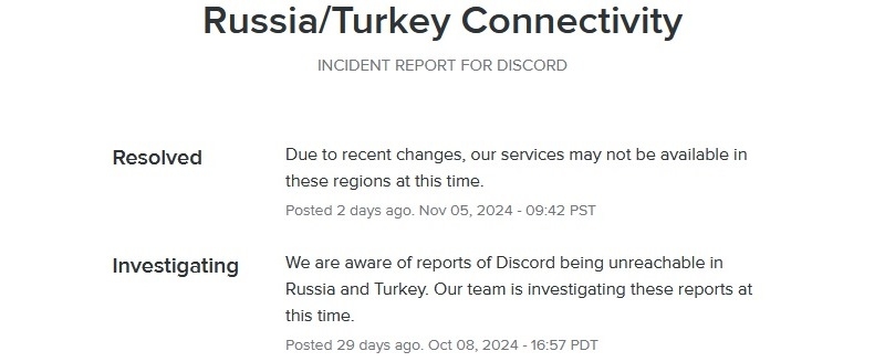 Discord решил проблему блокировки в России и Турции, но пользователям это не помогло