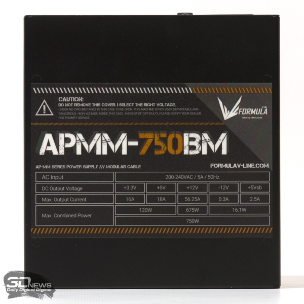 Обзор Formula V Line APMM-750BM: доступный блок питания с разъемом 12VHPWR