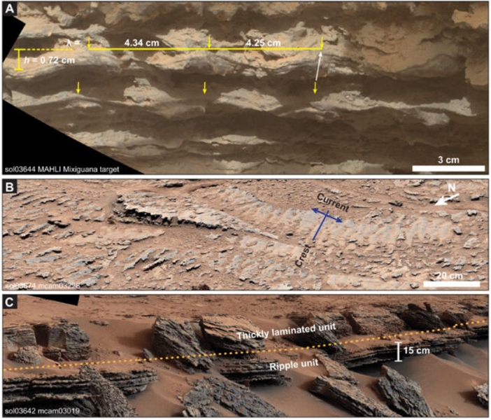 Марсоход Curiosity обнаружил, где на Красной планете плескались волны