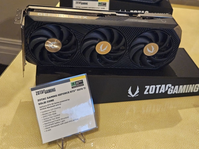 Zotac представила карты GeForce RTX 5090, RTX 5080, RTX 5070 Ti и RTX 5070 в исполнениях AMP Extreme Infinity и Solid